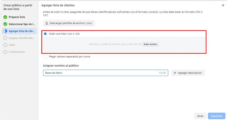 Crear audiencias personalizadas